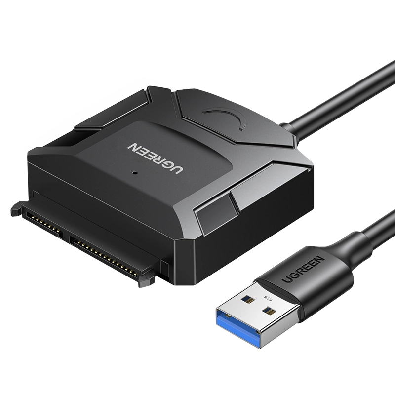 Ugreen adapter cable for 2.5'' / 3.5'' drive (USB-A 3.0 - SATA) black (CR108)eng