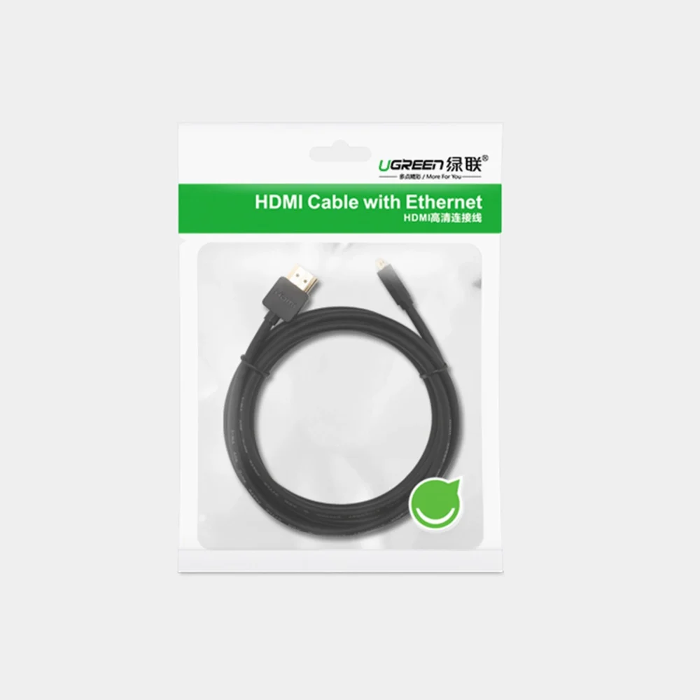 Ugreen cable Micro HDMI - HDMI cable 3m black (HD127)eng