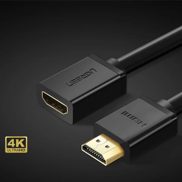 Ugreen HD107 10141 HDMI (Male) - HDMI (Female) 4K Cable 1m - Blackeng