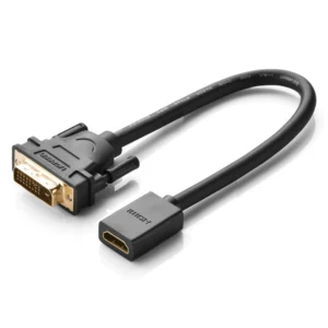 Ugreen cable adapter cable DVI (male) - HDMI (female) 0.15m black (20118)eng