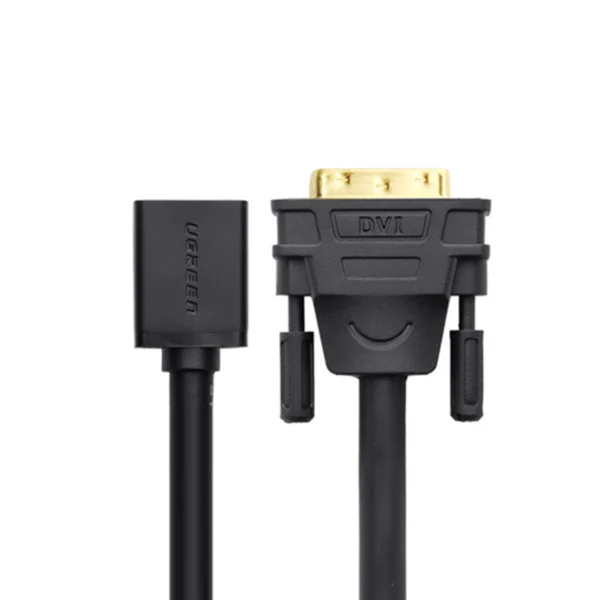 Ugreen cable adapter cable DVI (male) - HDMI (female) 0.15m black (20118)eng