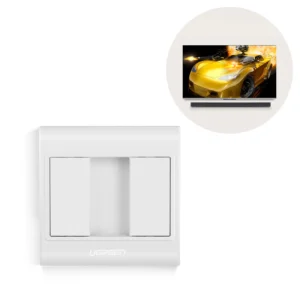 Ugreen HDMI wall frame (Socket 86) white (20316)eng