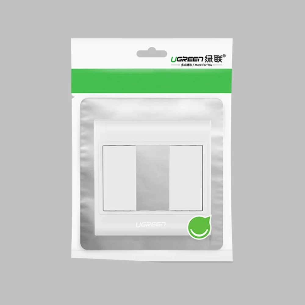 Ugreen HDMI wall frame (Socket 86) white (20316)eng