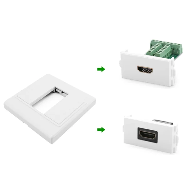 Ugreen HDMI wall frame (Socket 86) white (20316)eng