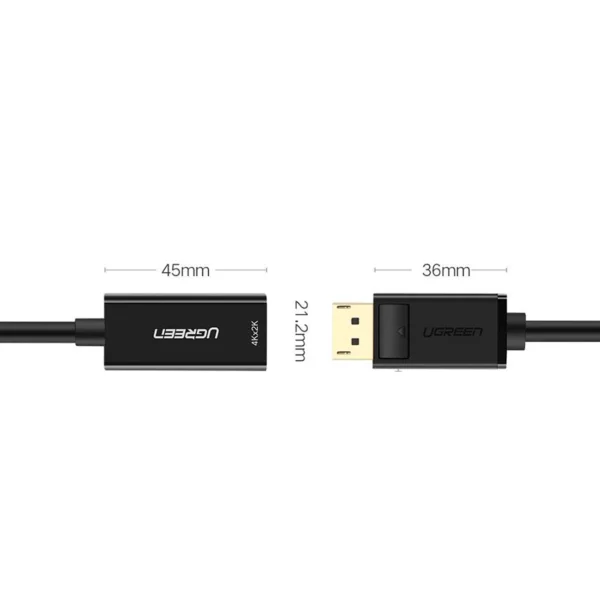 Ugreen MM137 40363 DisplayPort (Male) to HDMI (Female) 4K/1080p Adapter - Blackeng