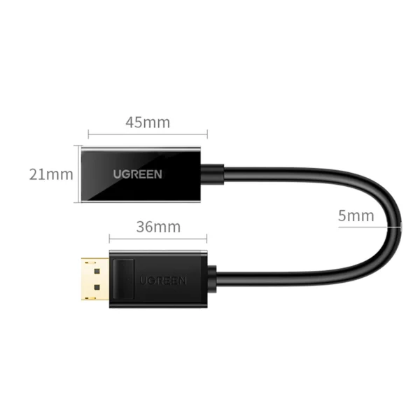 Ugreen MM137 40363 DisplayPort (Male) to HDMI (Female) 4K/1080p Adapter - Blackeng