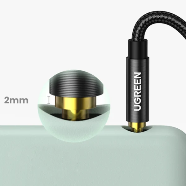 Ugreen audio cable AUX straight minijack 3.5 mm 1m black (AV112)eng