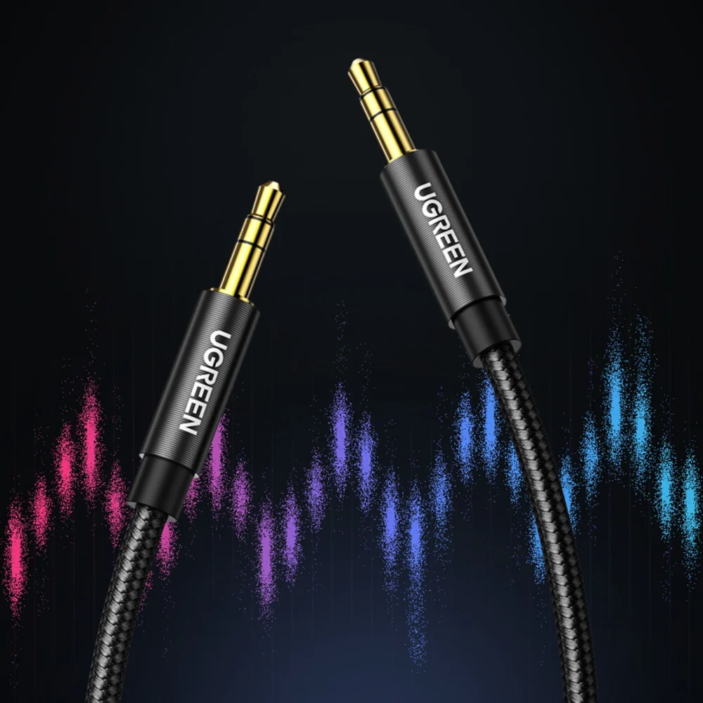 Ugreen audio cable AUX straight minijack 3.5 mm 5m blue (AV112)eng