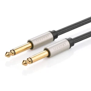 Ugreen AV128 10640 mono TS cable 6.35mm jack / 6.35mm jack 5m - grayeng