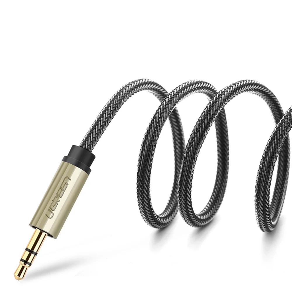 Ugreen cable audio cable mini jack 3.5 mm - 2 x jack 6.35 mm 1m gray (AV126)eng