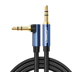 Ugreen audio cable AUX angled minijack 3.5 mm 2m blue (AV112)eng