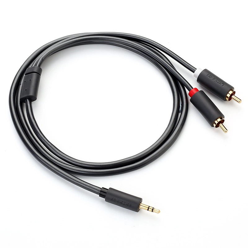 Ugreen AV102 10511 cable 3.5 mm mini jack (male) / 2RCA (male) 1.5m - grayeng