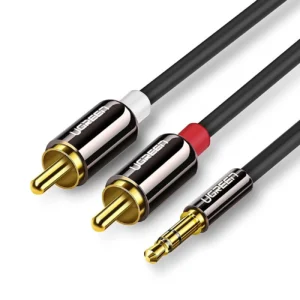 Ugreen AV116 10591 audio mini jack cable 3.5 mm (male) / 2RCA (male) 5m - blackeng