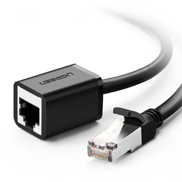 Ugreen NW112 11279 Ethernet Network Cable RJ45 (female) - RJ45 (male) F/UTP Cat. 6 1 Gbps 1m - blackeng
