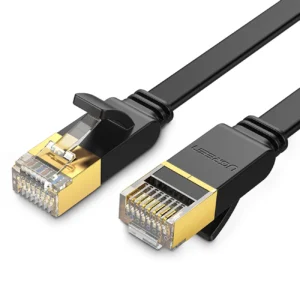 Ugreen Ethernet patch cord U/FTP Cat. 7 10Gb/s flat 0.5m black (NW106)eng