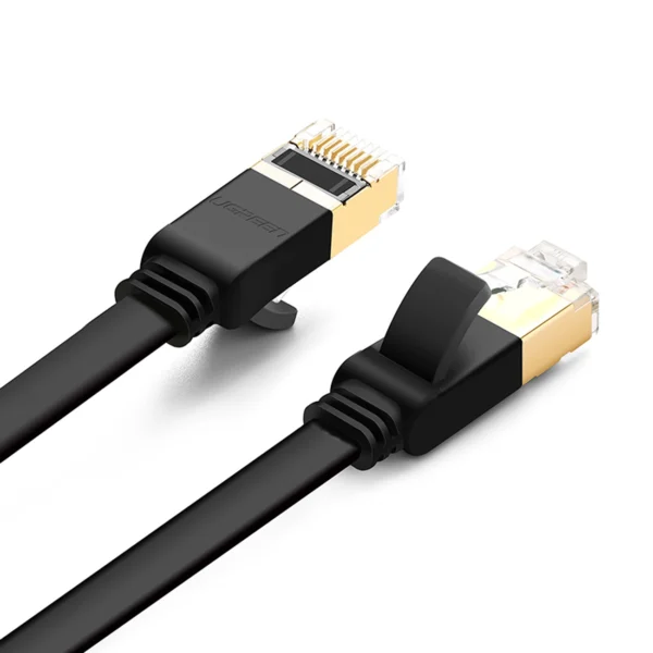 Ugreen Ethernet patch cord U/FTP Cat. 7 10Gb/s flat 0.5m black (NW106)eng