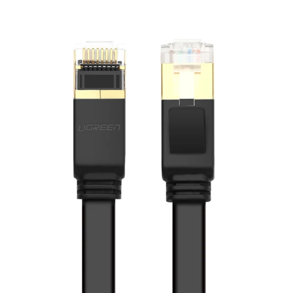 Ugreen Ethernet patch cord U/FTP Cat. 7 10Gb/s flat 0.5m black (NW106)eng