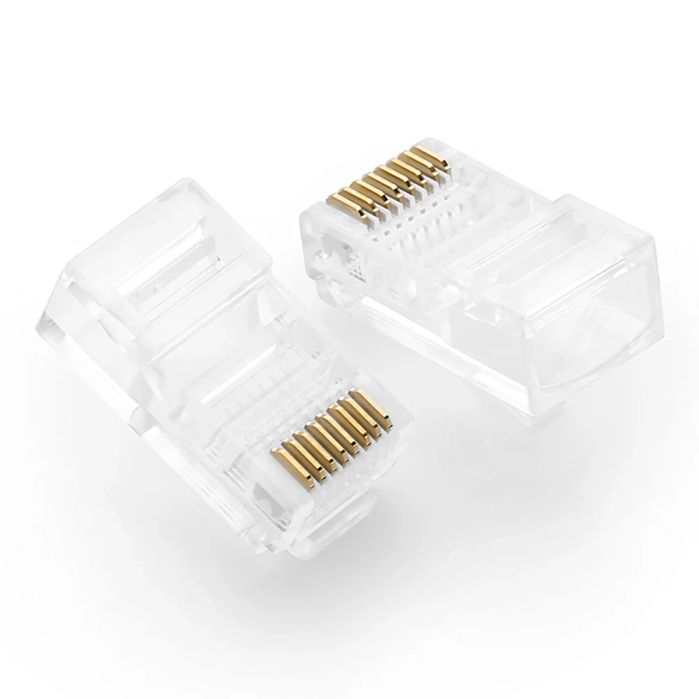 Ugreen 100x plug end RJ45 8P8C (UTP Cat. 5 / Cat. 5e) transparent (NW110)eng