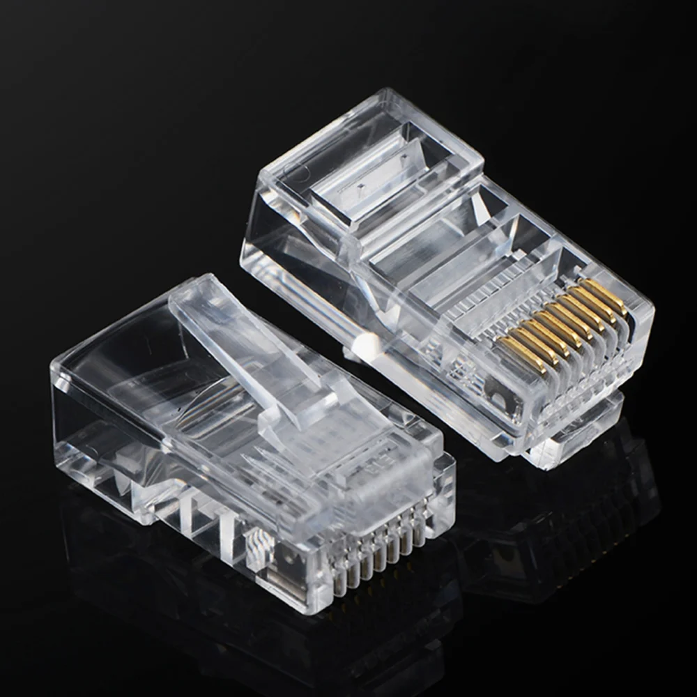 Ugreen 100x plug end RJ45 8P8C (UTP Cat. 5 / Cat. 5e) transparent (NW110)eng