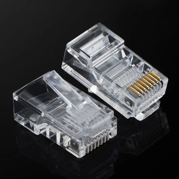 Ugreen 100x plug end RJ45 8P8C (UTP Cat. 5 / Cat. 5e) transparent (NW110)eng