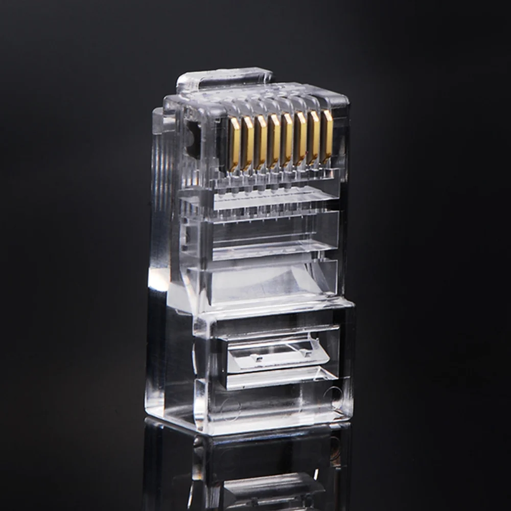 Ugreen 100x plug end RJ45 8P8C (UTP Cat. 5 / Cat. 5e) transparent (NW110)eng