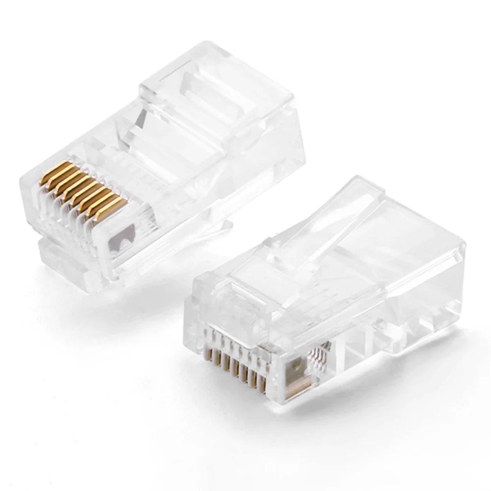Ugreen 100x plug end RJ45 8P8C (UTP Cat. 5 / Cat. 5e) transparent (NW110)eng