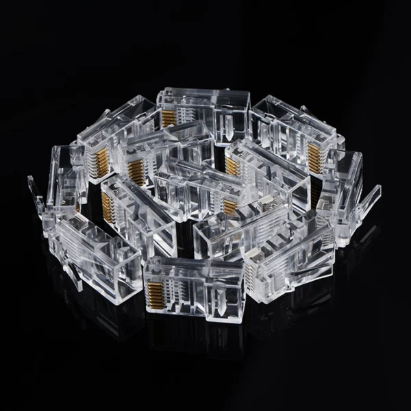 Ugreen 100x plug end RJ45 8P8C (UTP Cat. 5 / Cat. 5e) transparent (NW110)eng