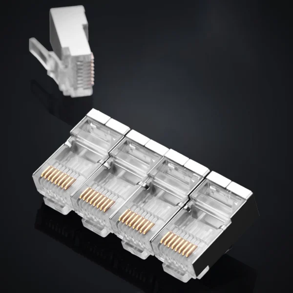 Ugreen 10x plug end RJ45 8P8C (UTP Cat. 6 / Cat. 5 / Cat. 5e) silver (NW111)eng