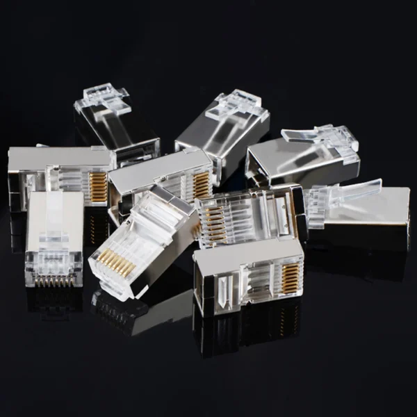 Ugreen 10x plug end RJ45 8P8C (UTP Cat. 6 / Cat. 5 / Cat. 5e) silver (NW111)eng