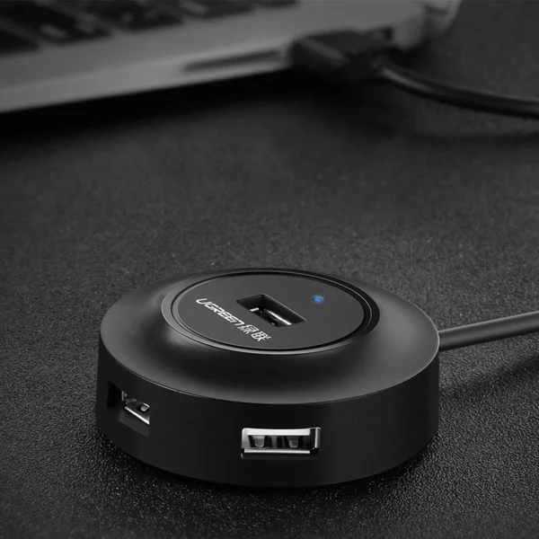 Ugreen HUB 4in1 USB-A - 4xUSB-A 2.0 480Mb/s 1m black (CR106)eng