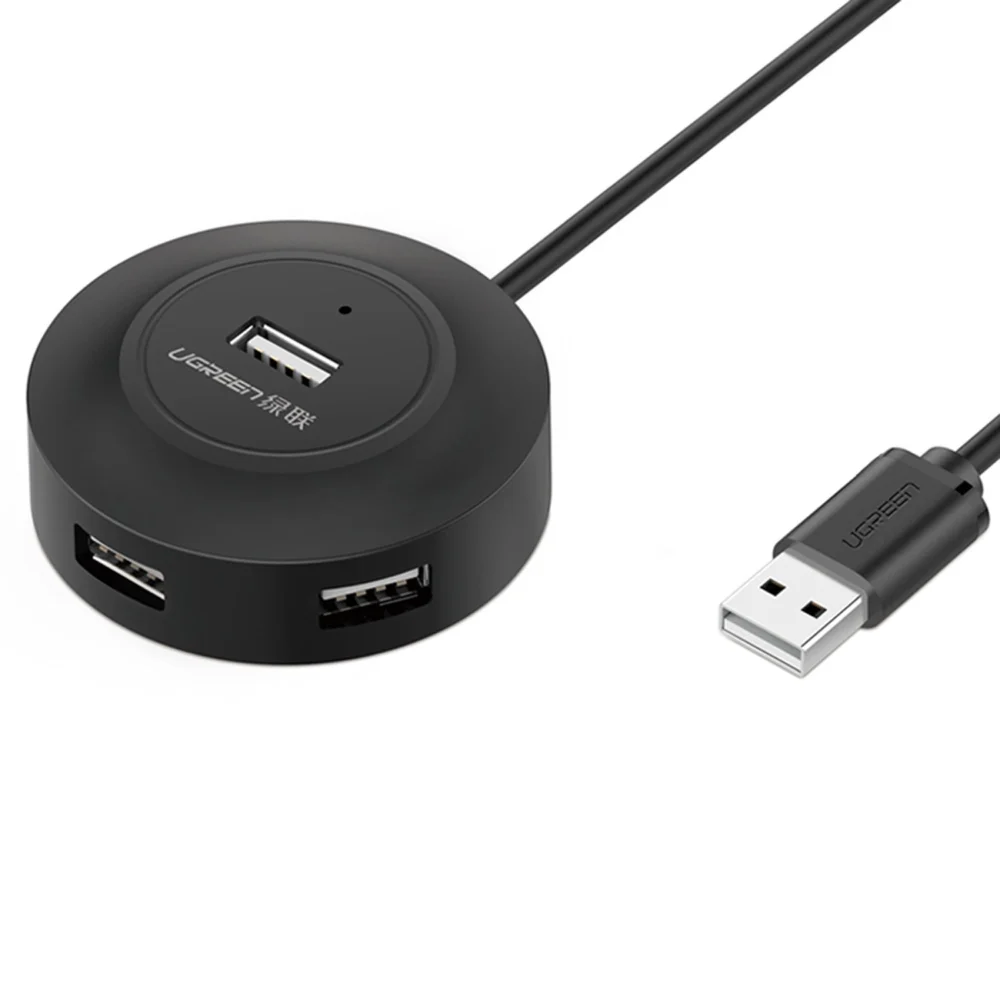 Ugreen HUB 4in1 USB-A - 4xUSB-A 2.0 480Mb/s 1m black (CR106)eng