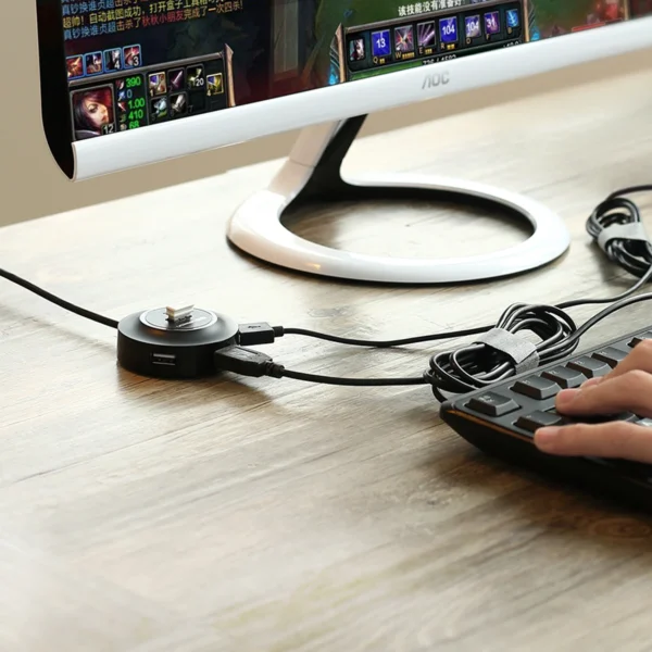 Ugreen HUB 4in1 USB-A - 4xUSB-A 2.0 480Mb/s 1m black (CR106)eng