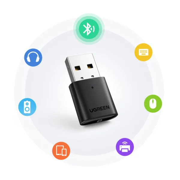 Ugreen Bluetooth 5.0 USB-A Adapter Black (CM390)eng
