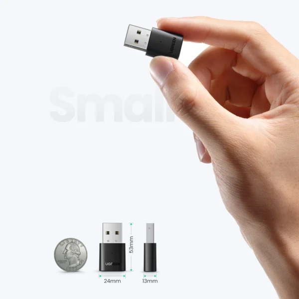 Ugreen Bluetooth 5.0 USB-A Adapter Black (CM390)eng