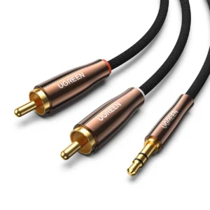 Ugreen cable audio cable 3.5 mm mini jack (male) - 2RCA (male) 2m copper (AV170)eng