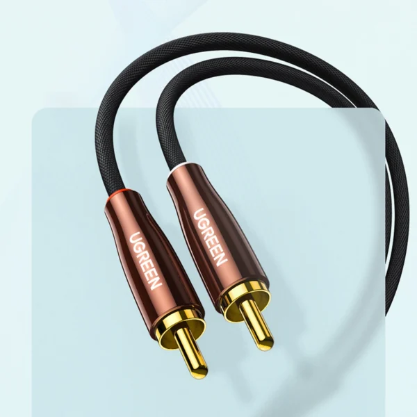 Ugreen cable audio cable 3.5 mm mini jack (male) - 2RCA (male) 2m copper (AV170)eng