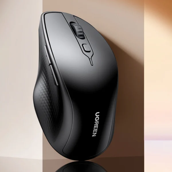 Ugreen ergonomic wireless computer mouse black (MU101)eng