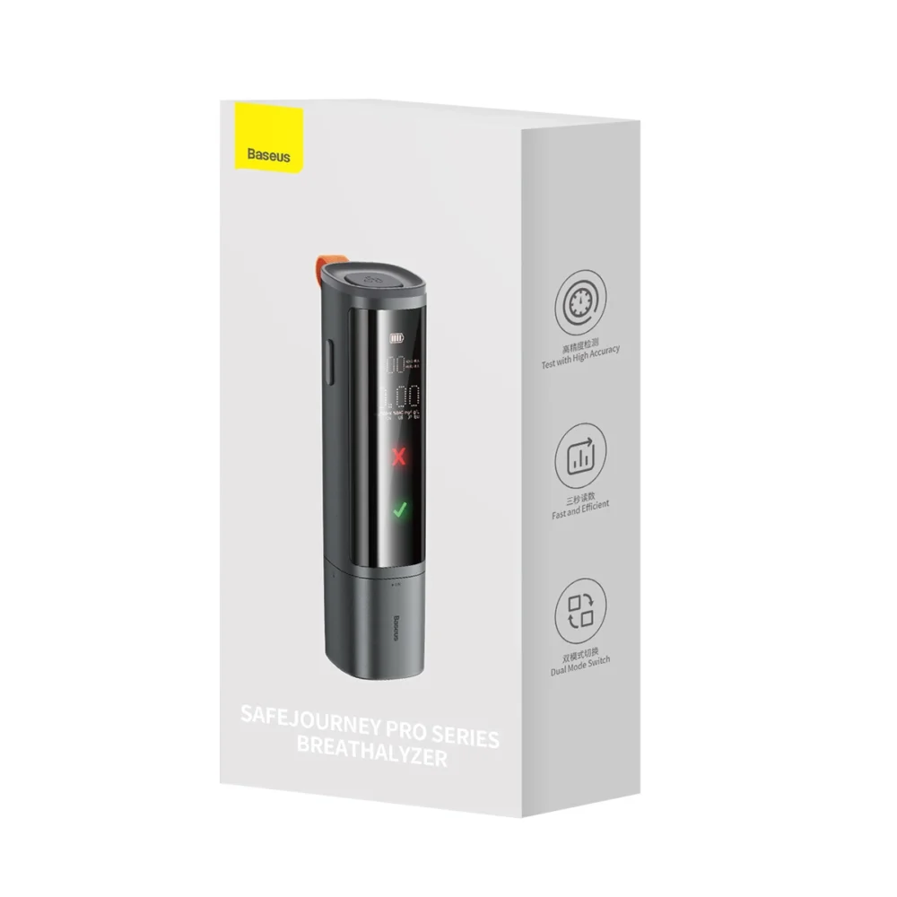 Baseus SafeJourney Pro Series breathalyzer 470mAh grayeng