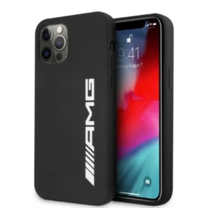 AMG Silicone Big Logo case for iPhone 12 Pro Max - blackeng