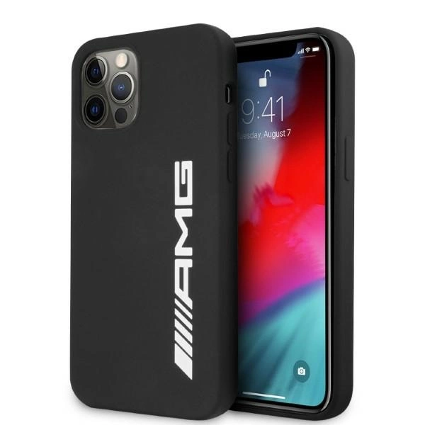 AMG Silicone Big Logo case for iPhone 12 Pro Max - blackeng