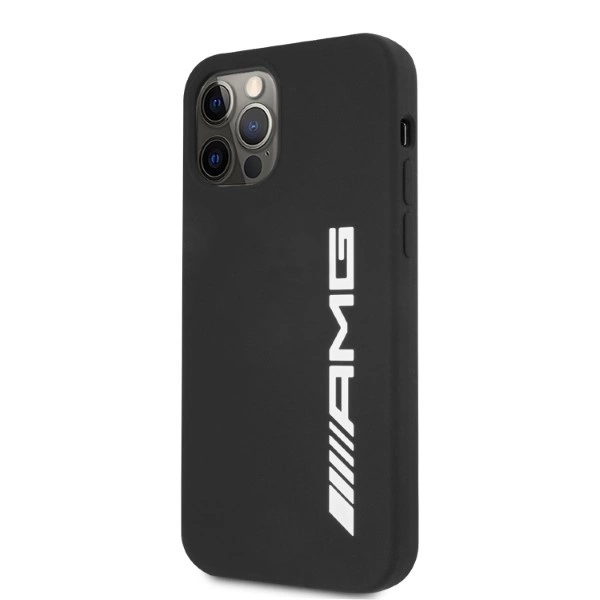 AMG Silicone Big Logo case for iPhone 12 Pro Max - blackeng