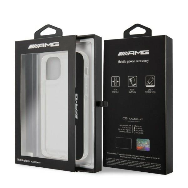 AMG Electroplate Vertical case for iPhone 12 / iPhone 12 Pro - transparenteng