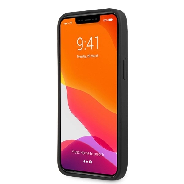 AMG AMHCP13LOSDBK iPhone 13 Pro / 13 6.1" black/black hardcase Leather Curved Lineseng