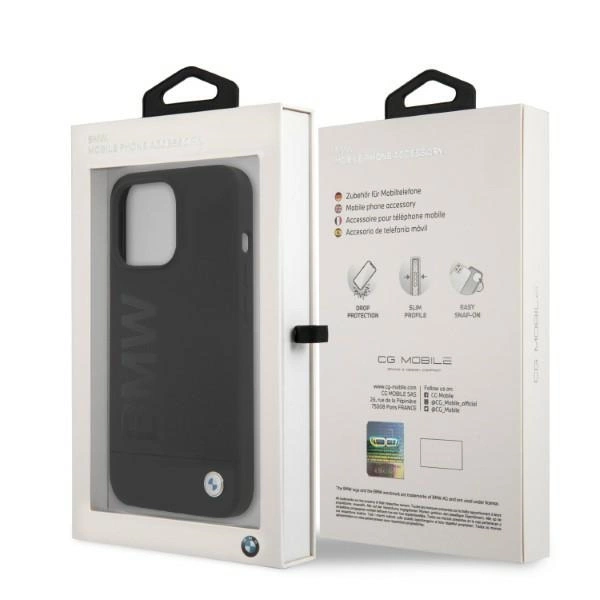 BMW Silicone Signature Logo MagSafe case for iPhone 13 Pro / iPhone 13 - blackeng
