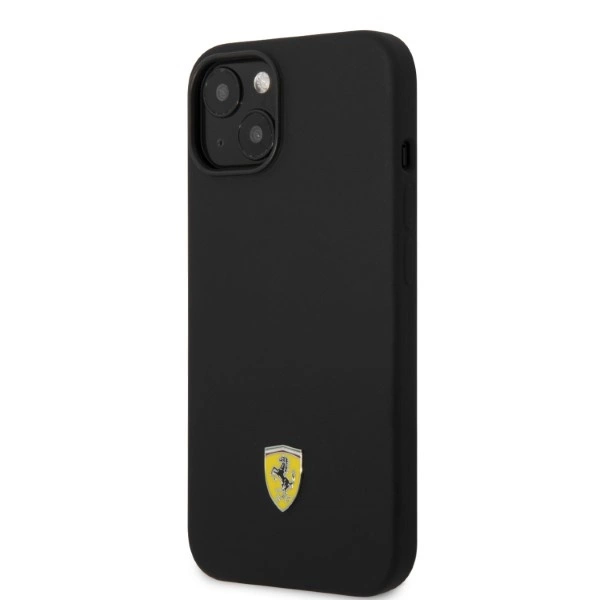 Ferrari FEHMSIP14MBK iPhone 14 Plus 6.7" black/black hardcase Silicone Metal Logo Magsafeeng