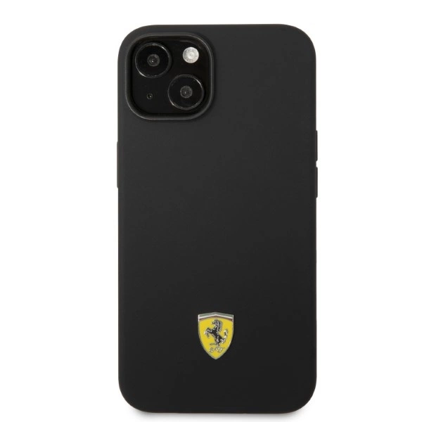 Ferrari FEHMSIP14MBK iPhone 14 Plus 6.7" black/black hardcase Silicone Metal Logo Magsafeeng