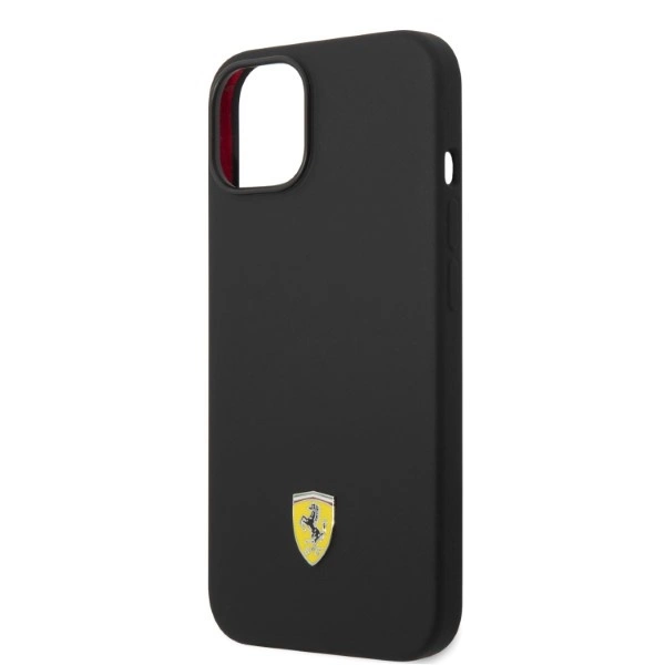 Ferrari FEHMSIP14MBK iPhone 14 Plus 6.7" black/black hardcase Silicone Metal Logo Magsafeeng