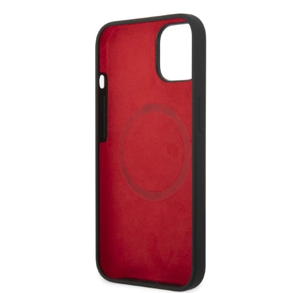 Ferrari FEHMSIP14SBK iPhone 14 6.1" black/black hardcase Silicone Metal Logo Magsafeeng