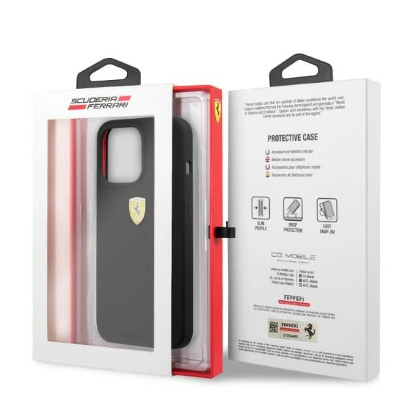 Ferrari FESSIHMP13LBK iPhone 13 Pro / 13 6.1" black/black hardcase Silicone MagSafeeng