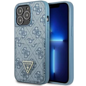 Guess 4G Triangle Logo Cardslot Case for iPhone 13 Pro / 13 - Blueeng